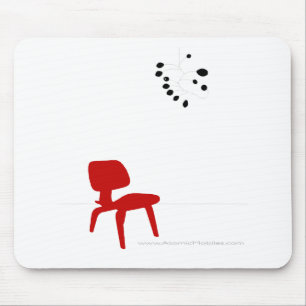 Mid Century Modern Love Mouse Mat