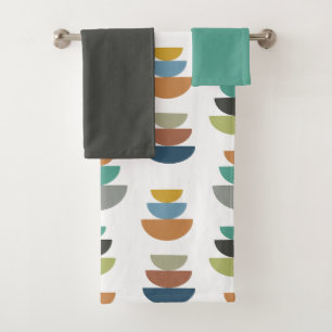 Mid-Century Modern Minimalism Bath Towel Set