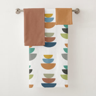 Mid-Century Modern Minimalism  Bath Towel Set