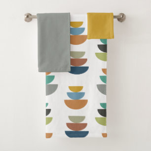 Mid-Century Modern Minimalism Bath Towel Set