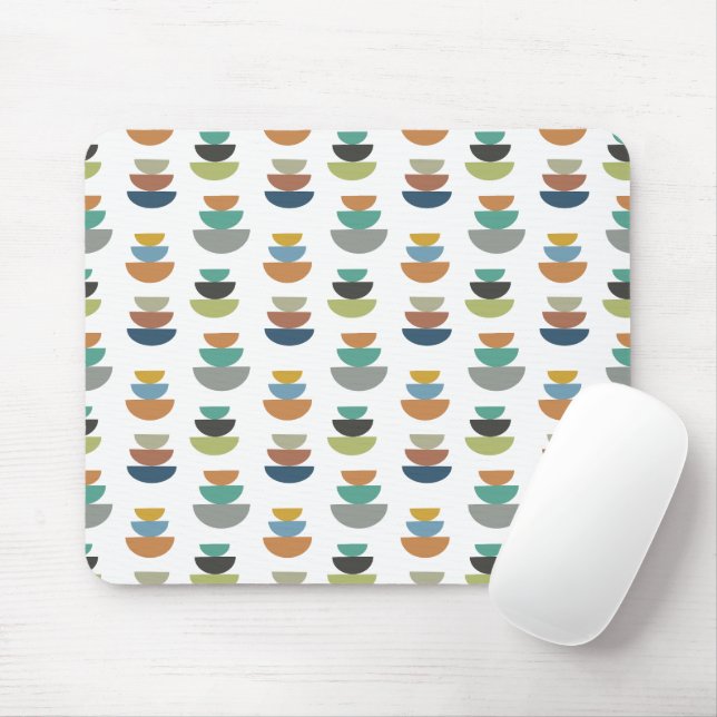 Mid-Century Modern Minimalism  Mouse Mat (With Mouse)