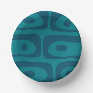 Mid Century Modern Minimalist Abstract  Paper Plate