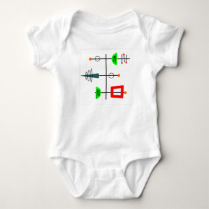 Mid Century Modern Mobile Baby Bodysuit