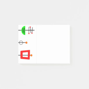 Mid Century Modern Mobile Post-it Notes