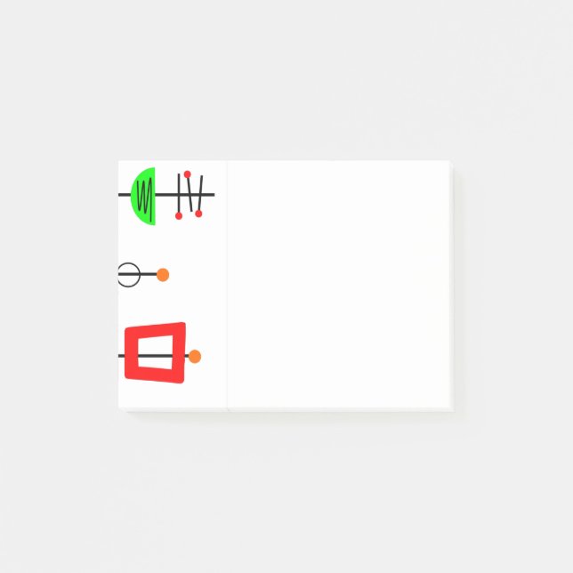Mid Century Modern Mobile  Post-it Notes (Front)