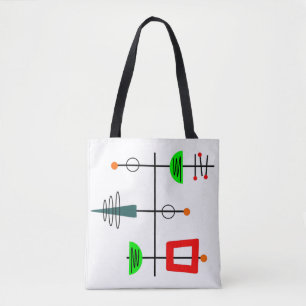 Mid Century Modern Mobile Tote Bag