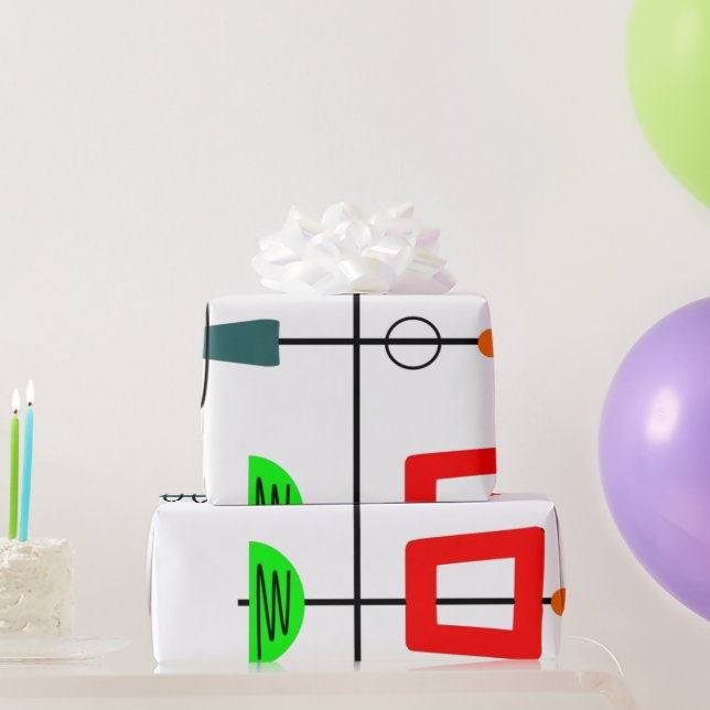 Mid Century Modern Mobile  Wrapping Paper (Party Gifts)
