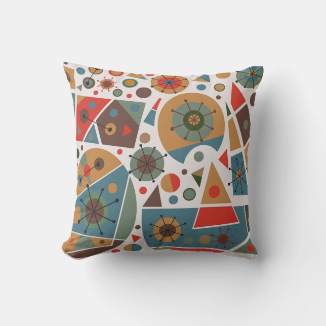 Mid-Century Modern No. 20 Throw Pillow (Front)