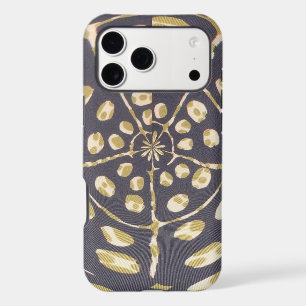 Mid-Century Modern   Olive Green Polka Dot Radial 