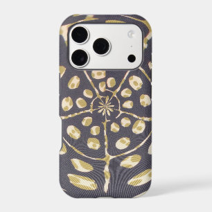 Mid-Century Modern   Olive Green Polka Dot Radial 
