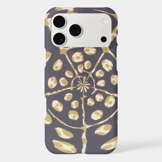 Mid-Century Modern | Olive Green Polka Dot Radial  (Back)