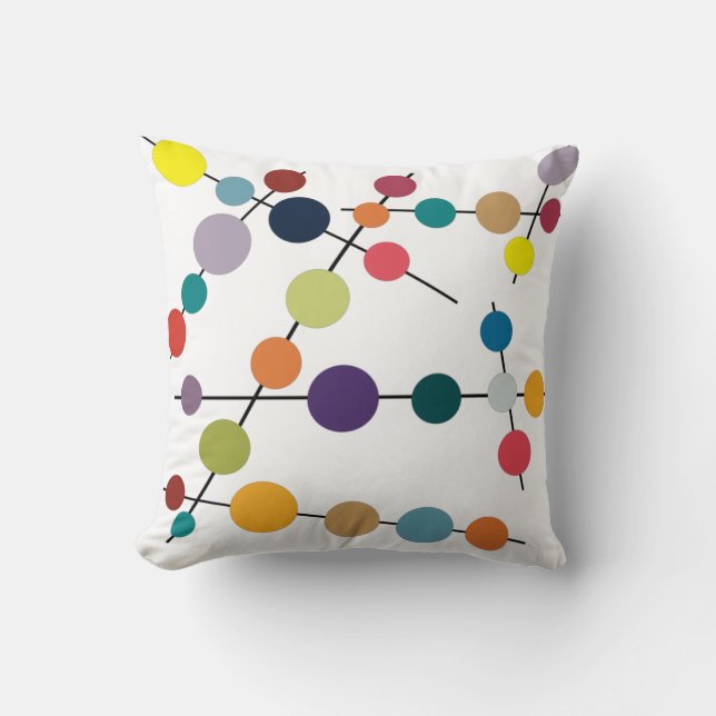 Mid-Century Modern Olives  Cushion (Front)