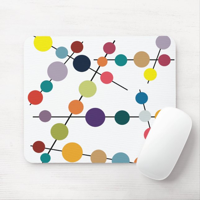 Mid-Century Modern Olives  Mouse Mat (With Mouse)