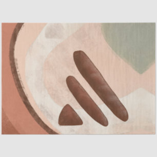 Mid Century Modern Organic Abstract Art Decoupage Tissue Paper