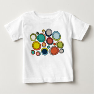 Mid-Century Modern Ovals Baby T-Shirt