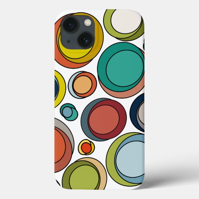 Mid-Century Modern Ovals  Case-Mate iPhone Case (Back)