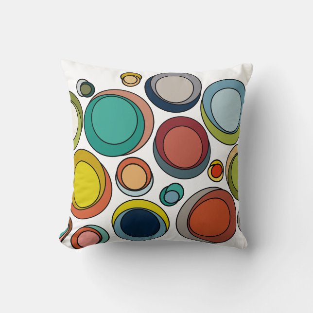Mid-Century Modern Ovals Cushion (Front)