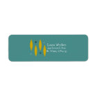 Mid Century Modern Ovals, Starbursts, Gold on Teal