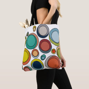 Mid-Century Modern Ovals Tote Bag