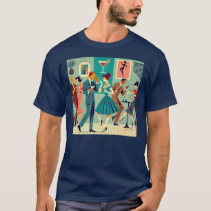 Mid Century Modern Party The Martini Dance T-Shirt