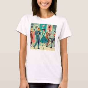 Mid Century Modern Party The Martini Dance T-Shirt