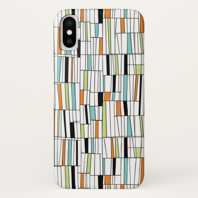 Mid Century Modern Pattern Case-Mate iPhone Case (Back)