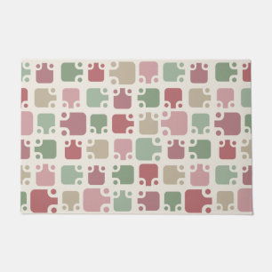 Mid Century Modern Pattern Christmas Doormat