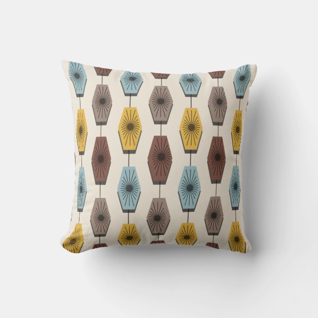 Mid Century Modern Pattern Cushion (Front)