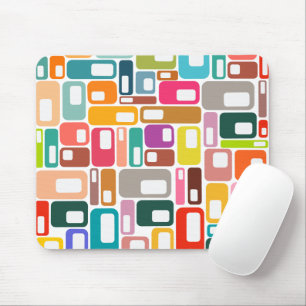 Mid-Century Modern Pattern Mouse Mat
