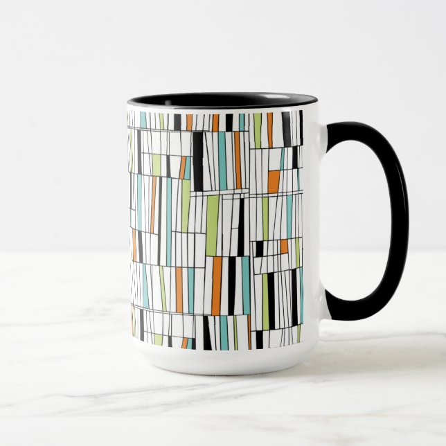 Mid Century Modern Pattern Mug (Right)