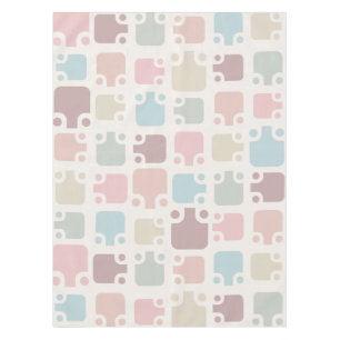 Mid Century Modern Pattern Pastel Tablecloth