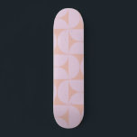 Mid Century Modern Pattern Soft Pastel Lilac Skateboard<br><div class="desc">Retro Mid Century Modern Pattern – Abstract Geometric Shapes – Minimalist Pattern in soft pastel lavender / purple / lilac and beige.</div>
