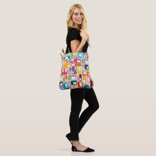 Mid-Century Modern Pattern Tote Bag
