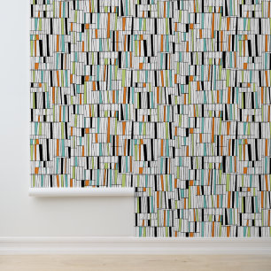 Mid Century Modern Pattern Wallpaper