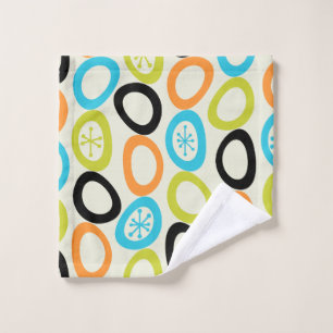 Mid Century Modern Pebbles 3 Bath Towel Set