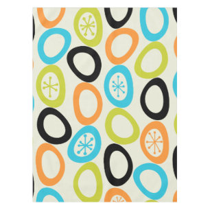 Mid Century Modern Pebbles 3 Tablecloth