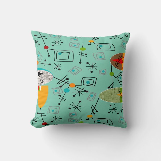 Mid-Century Modern Pillow Ovals Pattern #92 (Front)