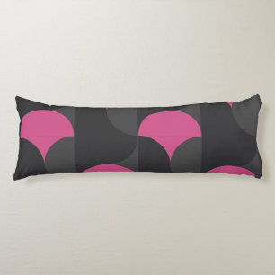 Mid-Century Modern pink and grey      Body Cushion
