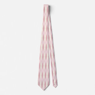 Mid Century Modern Pink Argyle Necktie