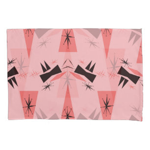 Mid-Century Modern: Pink Coral Pattern. Pillowcase