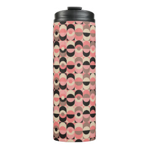 Mid-Century Modern Pink Pattern Thermal Tumbler