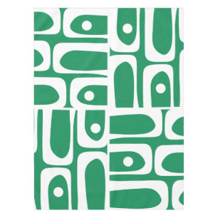 Mid Century Modern Piquet Retro Abstract Pattern Tablecloth