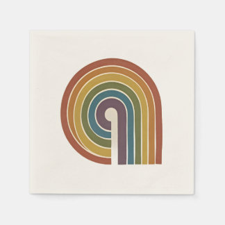 Mid-Century Modern Pride Paper Napkins - 50 Pack