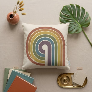 Mid-Century Modern Pride Square Throw Cushion