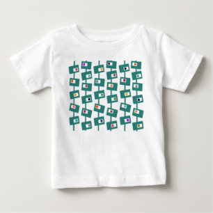 Mid-Century Modern Rectangles and Squares Baby T-Shirt