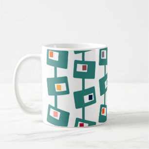 Mid-Century Modern Rectangles and Squares Coffee Mug