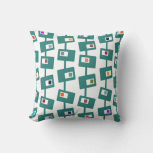 Mid-Century Modern Rectangles and Squares Cushion