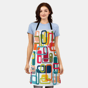 Mid-century Modern Rectangles Apron