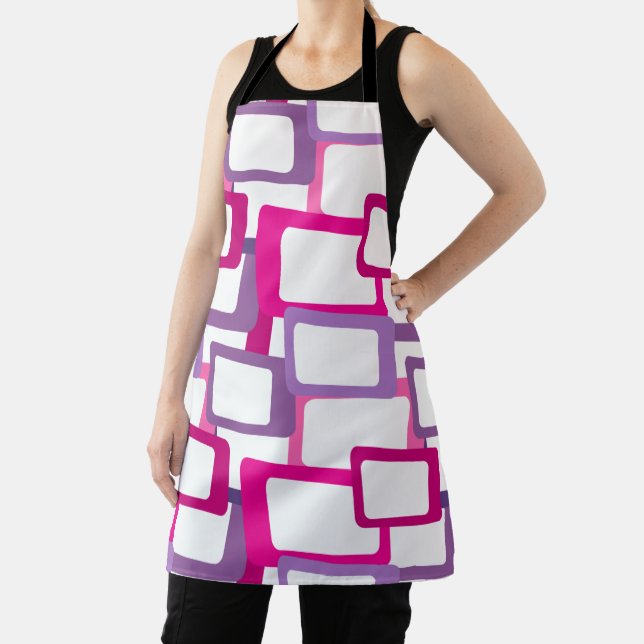 Mid-Century Modern Rectangles Apron (Insitu)