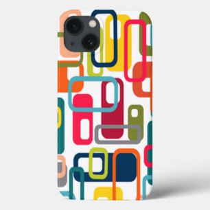 Mid-century Modern Rectangles iPhone 13 Case